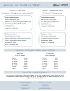 Inbound Outbound Shipments 1